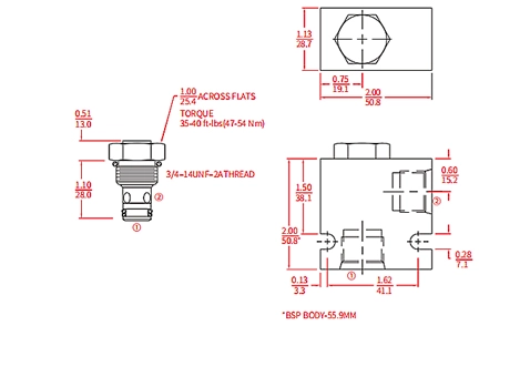 Prestazioni/dimensioni/disegno sezionale della valvola a sfera ICV08-C20, valvola di ritegno