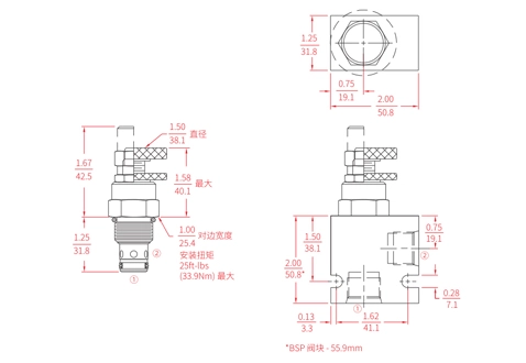 Prestazioni/dimensioni/disegno sezionale della bobina pilotata della valvola di sfiato IRV10-26