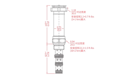 Prestazioni/dimensioni/disegno sezionale di ISV08-B40 elettrovalvola a solenoide a 4 vie a 2 posizioni