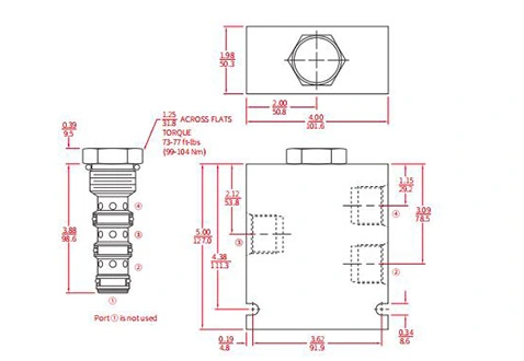 Prestazioni/dimensioni/disegno sezionale del divisore/combinatore di flusso IFD52-45