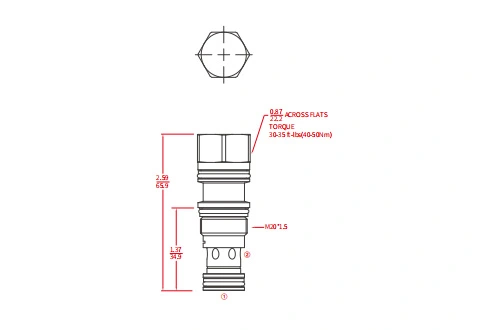 Prestazioni/dimensioni/disegno sezionale di valvole di ritegno pilota-aperto ICKCD