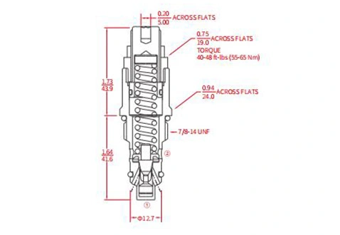 Prestazioni/dimensioni/disegno sezionale di IRV10-B20 valvola di sfiato ad azione diretta Poppet