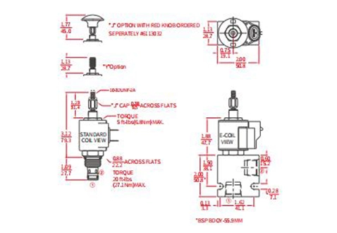 Prestazioni/dimensioni/disegno sezionale di ISV08-20J Poppet 2-Way N.C. Comando manuale solo Pull