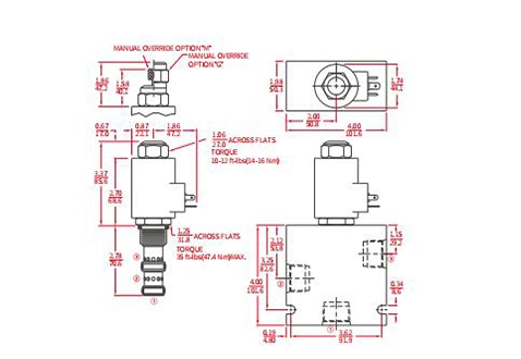 Prestazioni/dimensioni/disegno sezionale della valvola di controllo del flusso proporzionale IPV72-30