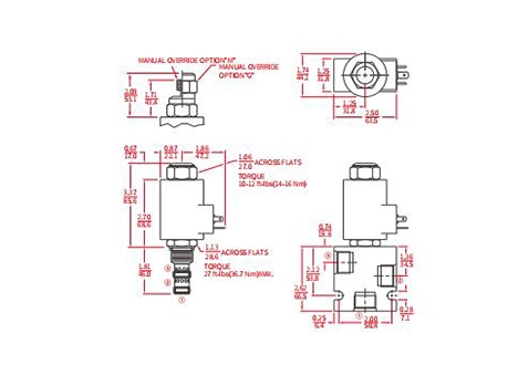 Prestazioni/dimensioni/disegno sezionale della valvola di controllo del flusso proporzionale IPV70-30