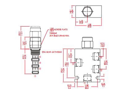 Prestazioni/dimensioni/disegno sezionale della valvola a bobina a 3 vie pilotata IPD10-41