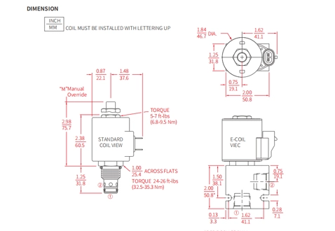 Prestazioni/dimensioni/disegno sezionale di ISV10-28 Poppet 2-Way N.C. Blocco bidirezionale